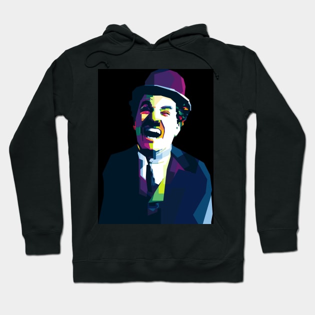 Charlie Chaplin Hoodie by WPAP46